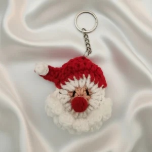 crochet santa key chain
