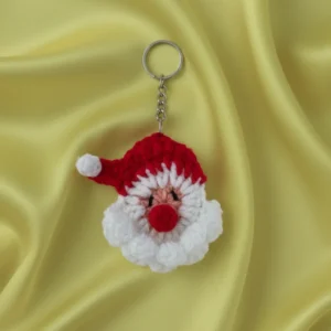 crochet santa key chain