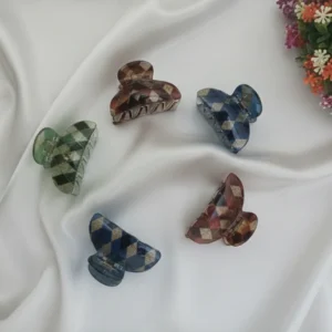 printed hair claw