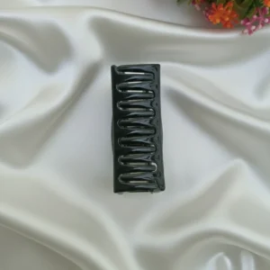 Black Large Size Rectangle Shape Clutchers/Hair Claw Clips for women and girls (Pack of 1 pc)