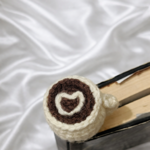 crochet coffee bookmark