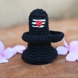Shivling Divine God Crochet Car Hanging | Handmade Shiva Ling for Pooja, Home Decor & Spiritual Gift (Pack of 1)