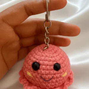 Handmade Crochet Octopus Keychain