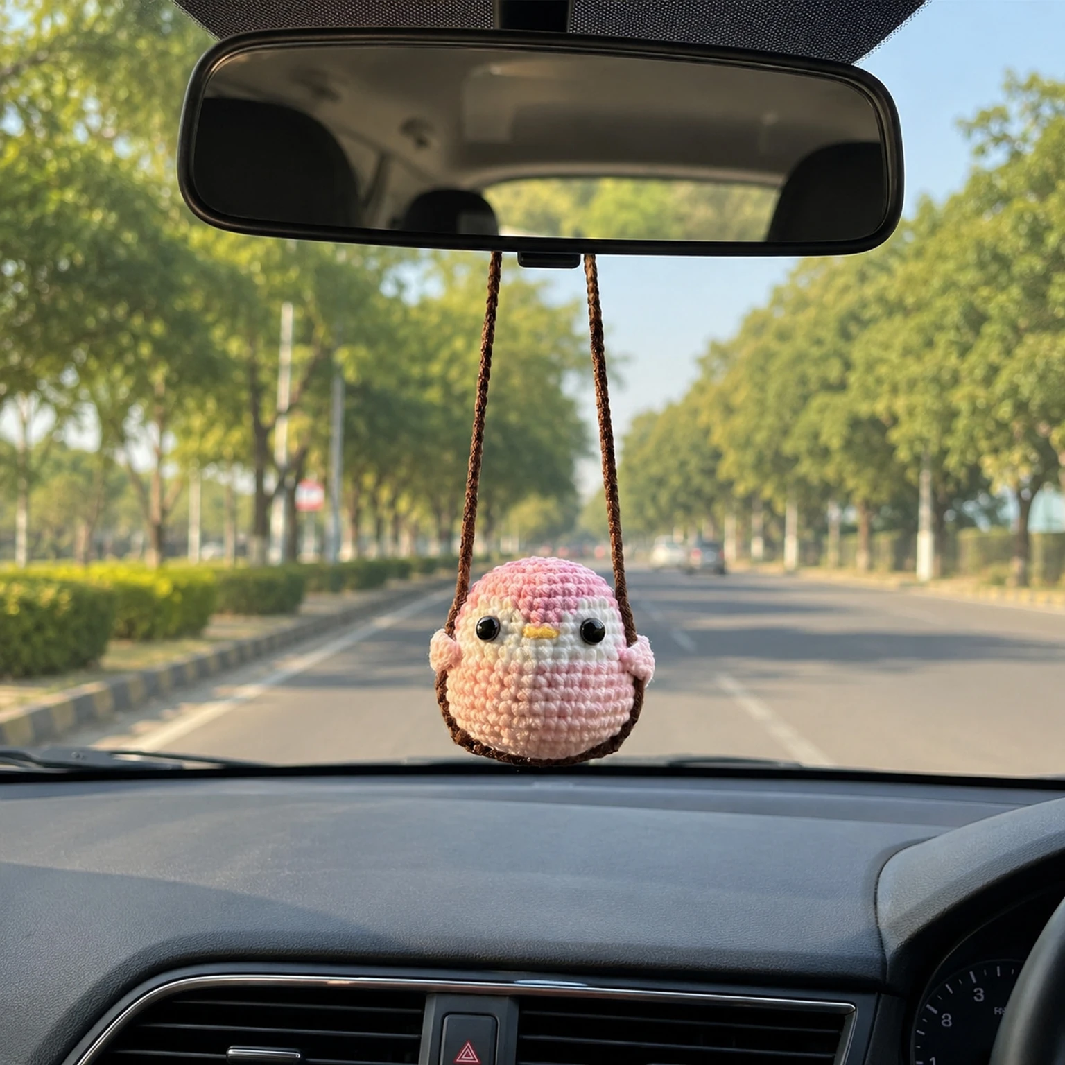 Pink Penguin Car Hanging and bag charm Car Hanging