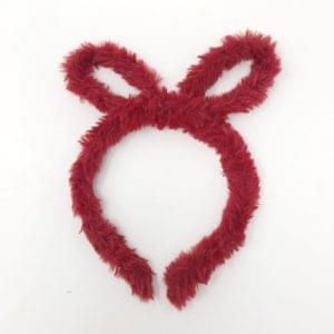 Fur Velvet Bunny Ear Hair Band For Girls Kids Toddlers Rabbit Hair Band (Pink, Sky Blue, Red, Maroon, White
