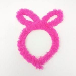 Fur Velvet Bunny Ear Hair Band For Girls Kids Toddlers Rabbit Hair Band (Pink, Sky Blue, Red, Maroon, White