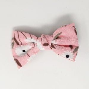 Bow Hair Clips Bowknot Barrettes - 1 pc Floral Bow Hair Clips for Women Silk Hair Barrettes Metal Hair Pins for Party Wedding Daily Wear (Blue, White, Pink, Black, Sky Blue