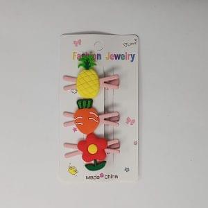 Cute Owl Hair Clips For Girls Colorful Cloud Hairpins Lemon Cartoon Cloud Barrettes Hairclip Set Children Hair Accessories (1 Card)