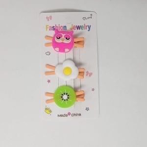 Cute Owl Hair Clips For Girls Colorful Cloud Hairpins Lemon Cartoon Cloud Barrettes Hairclip Set Children Hair Accessories (1 Card)