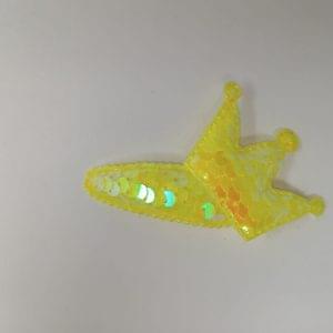 Glitter Sequin Princess Crown Hair Clips with Alligator Hair Clips Set for Girls Toddlers Kids Party (Multicolor, 1 Pcs)