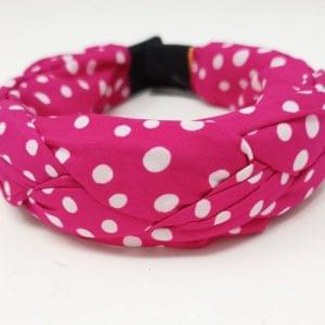 Hair Band with White Small Polka Dots Design Stylish Plastic Hairband Headband for Girls and Women Head Band