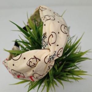 Knotted Floral Print Cross Knot Hair Bands Headbands for Women, Girls