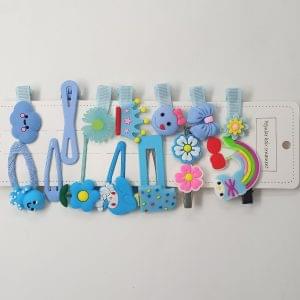 Korean Clips for Baby Girls, 14 PCS Hair Accessories Colorful Cute Rainbow Candy Flower Fruit Animal Hair Pins Barrettes, Hair Bows for Girls Infants toddlers kids Teen