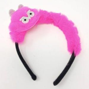 Furry Hair Band With Bunny Eyes Cat Ears Pattern Head Band For Women's And Girl's Hair Band