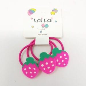 Cute Fruits Design Hair Bands For Girls Rubber Band