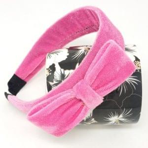 Velvet Bow Hair Band Head Band For Women's And Girl's Hair Band