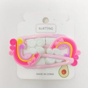 rainbow hair clip for girls, kidsand toddlers