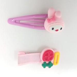 teddy design hair clips