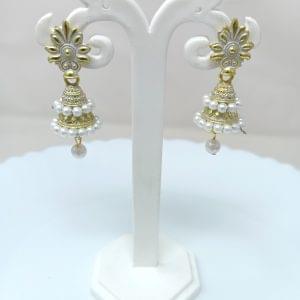 stud jhumka earrings drop earrings flower earring