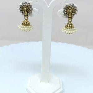 stud jhumka flower earrings drop earring