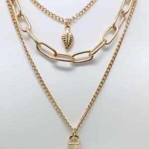 3 line three layer multi layered chain`