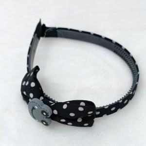 bow hairband headband black