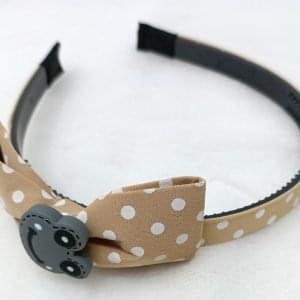 bow hairband headband brown