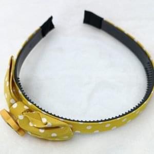 bow hairband headband yellow