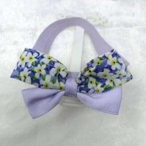 double wrap bow hairband headband lavender