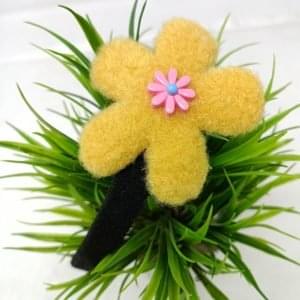 flower hairband headband for woman yellow