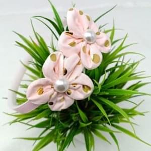flower headband hairband baby pink