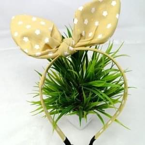 flower print knotted bow hairband headband rose pink