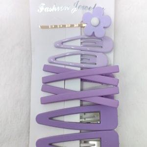 korean design hairclip lavender