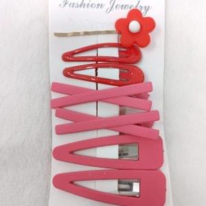korean design hairclip pink
