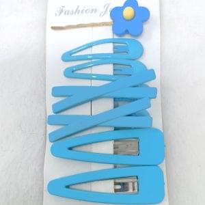 korean design hairclip sky blue