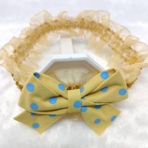 polka dot bow elastic hairband headband skin1