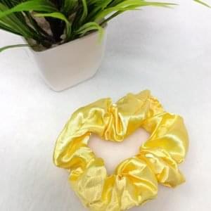 satin silk scrunchies yellow