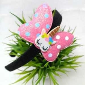 unicorn charm hairband headband pink