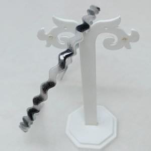 wavy thin plastic hairband headband