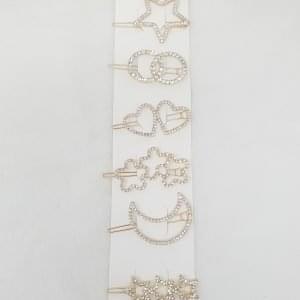 heart star shape hair clips