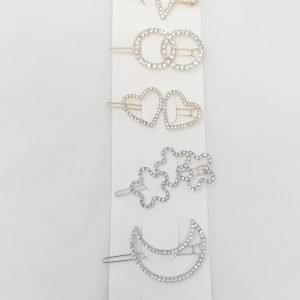 heart star shape hair clips