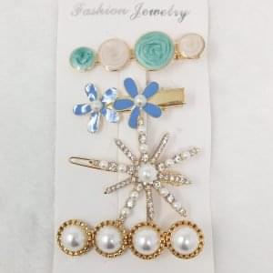 white pearl and stone women hairpin hair accessories3