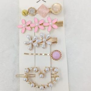 white pearl and stone women hairpin hair accessories3