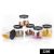 Matka Shaped Jar with Air Tight & Leak Proof Lid (Multicolour) (Set of 6) (900Ml)