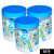 Round Vacuum Seal airtight Food Storage Canister 1500ml (Multicoloured) (Set of 3)