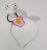 1 pc White Bunny Ear Hair Band Rabbit Headband with Pom Pom Bunny Rubber Hairband, Kids Hairband for Girls (White)- Pack of 1 pc