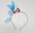 1 pc Sky Blue Bunny Ear Hair Band Rabbit Headband with Pom Pom Bunny Rubber Hairband, Kids Hairband for Girls (Sky Blue)- Pack of 1 pc