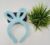 1 pc Sky Blue Fur Velvet Bunny Ear Hair Band For Girls Kids Toddlers Rabbit Hair Band (Sky Blue)- Pack of 1 pc