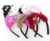 6 pcs Furry Hair Band With Bunny Eyes Cat Ears Pattern Head Band For Women’s And Girl’s Hair Band (Maroon, Red Violet, Black, Light Pink, Brown, White)- Pack of 6 pcs