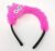 1 pc Furry Hair Band With Bunny Eyes Cat Ears Pattern Head Band For Women’s And Girl’s Hair Band (Maroon, Red Violet, Black, Light Pink, Brown, White)- Pack of 1 pc